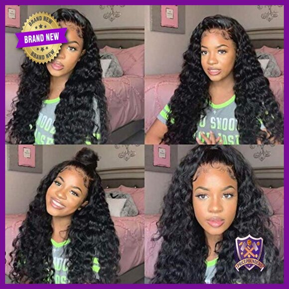 360 Full Lace Human Hair Wig Pre Plucked 250% Density Glueless Adjustable main image 4